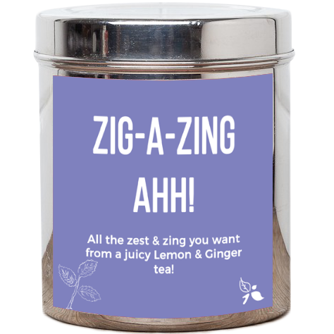 Zig-a-Zing-Ahhh! Tea Wall Tin